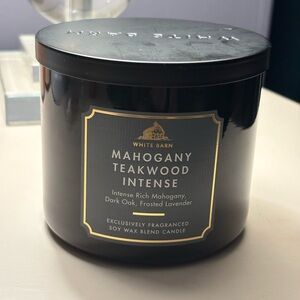 Bath & Body Works Mahogany Teakwood Intense 3 Wick Candle NEW 14.5 oz